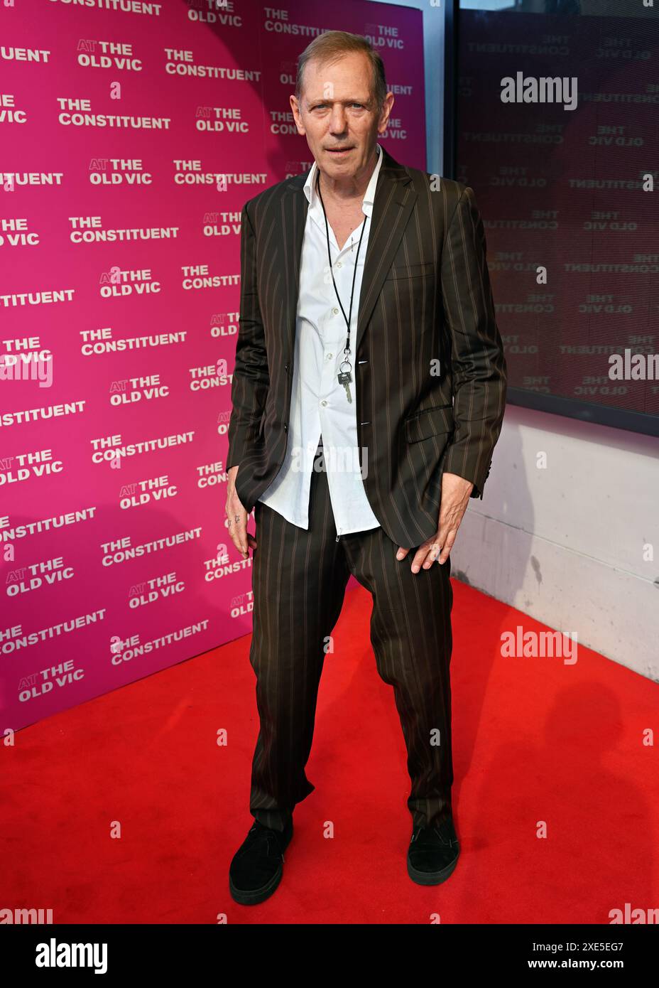 LONDRES, ROYAUME-UNI. 25 juin 2024. Paul Simonon assiste à Press Night - The Constituent au théâtre Old Vic, Londres, Royaume-Uni. Crédit : Voir Li/Picture Capital/Alamy Live News Banque D'Images