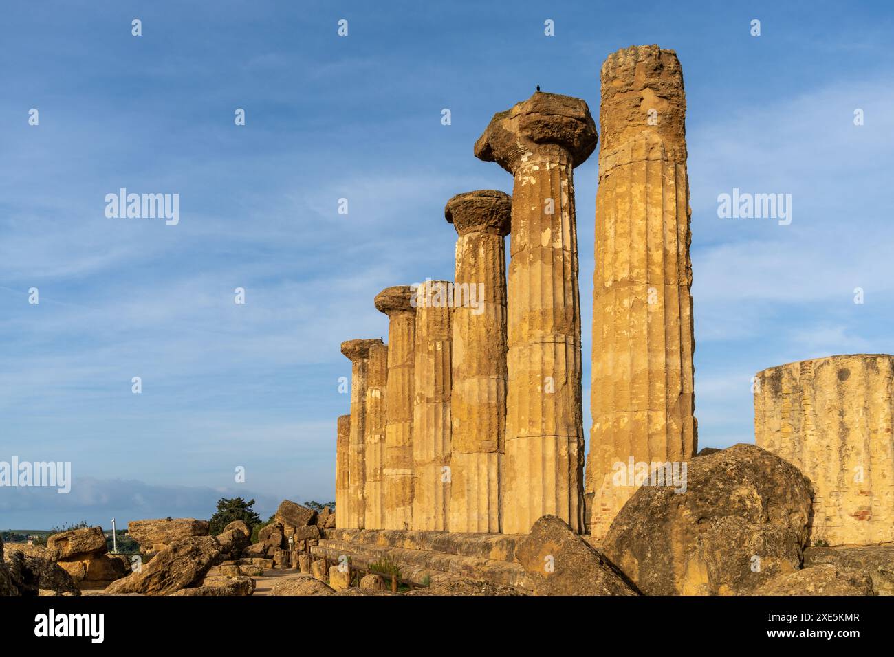Vue sur le Temple d'Héraclès dans la Vallée des temples Banque D'Images