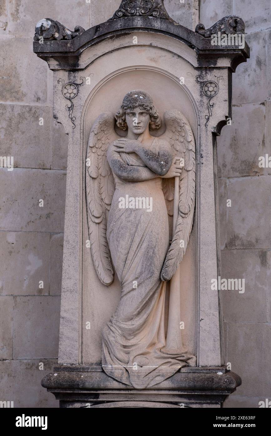 Ange avec trompette Banque D'Images