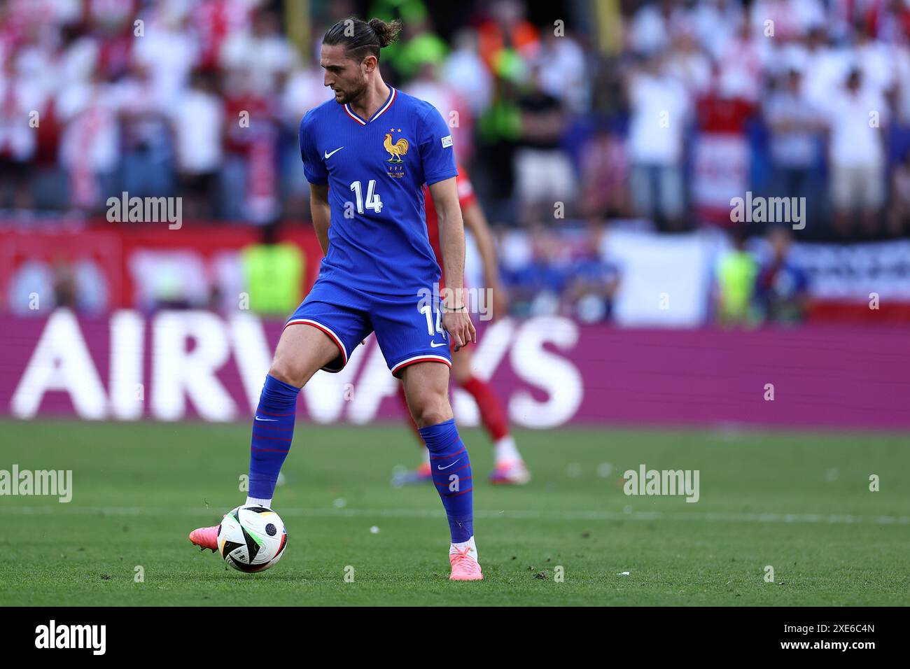 Dortmund, Allemagne. 25 juin 2024. Dortmund, Allemagne, le 25 juin 2024, Adrien Rabiot de France en action lors du match de football UEFA Euro 2024 Groupe d opposant la France et la Pologne au BVB Stadion Dortmund le 25 juin 2024 à Dortmund, Allemagne . Crédit : Marco Canoniero/Alamy Live News Banque D'Images