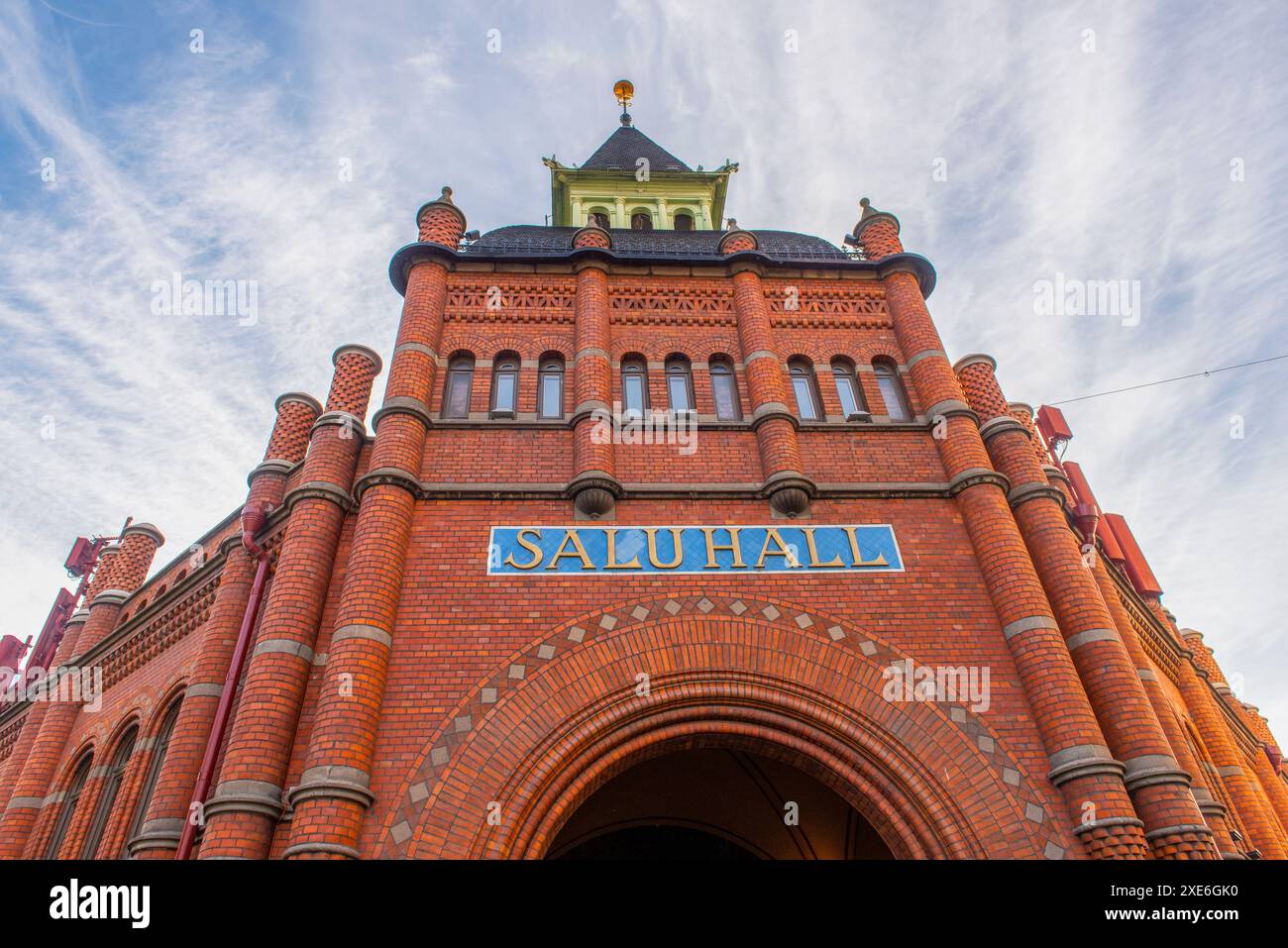 Östermalms saluhall, Östermalmshallen, marché alimentaire, Stockholm, Suède Banque D'Images