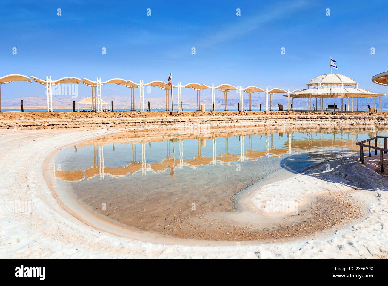 Auvent spécial sur la plage Banque D'Images