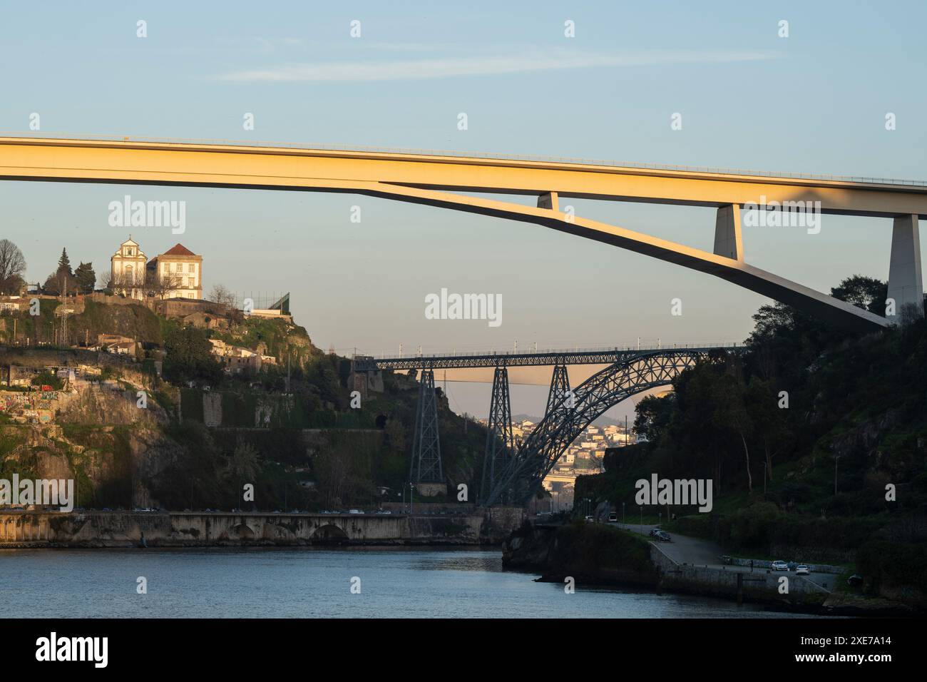 Ponte Infante Dom Henrique, site du patrimoine mondial de l'UNESCO, Porto, Porto District, Norte, Portugal, Europe Banque D'Images