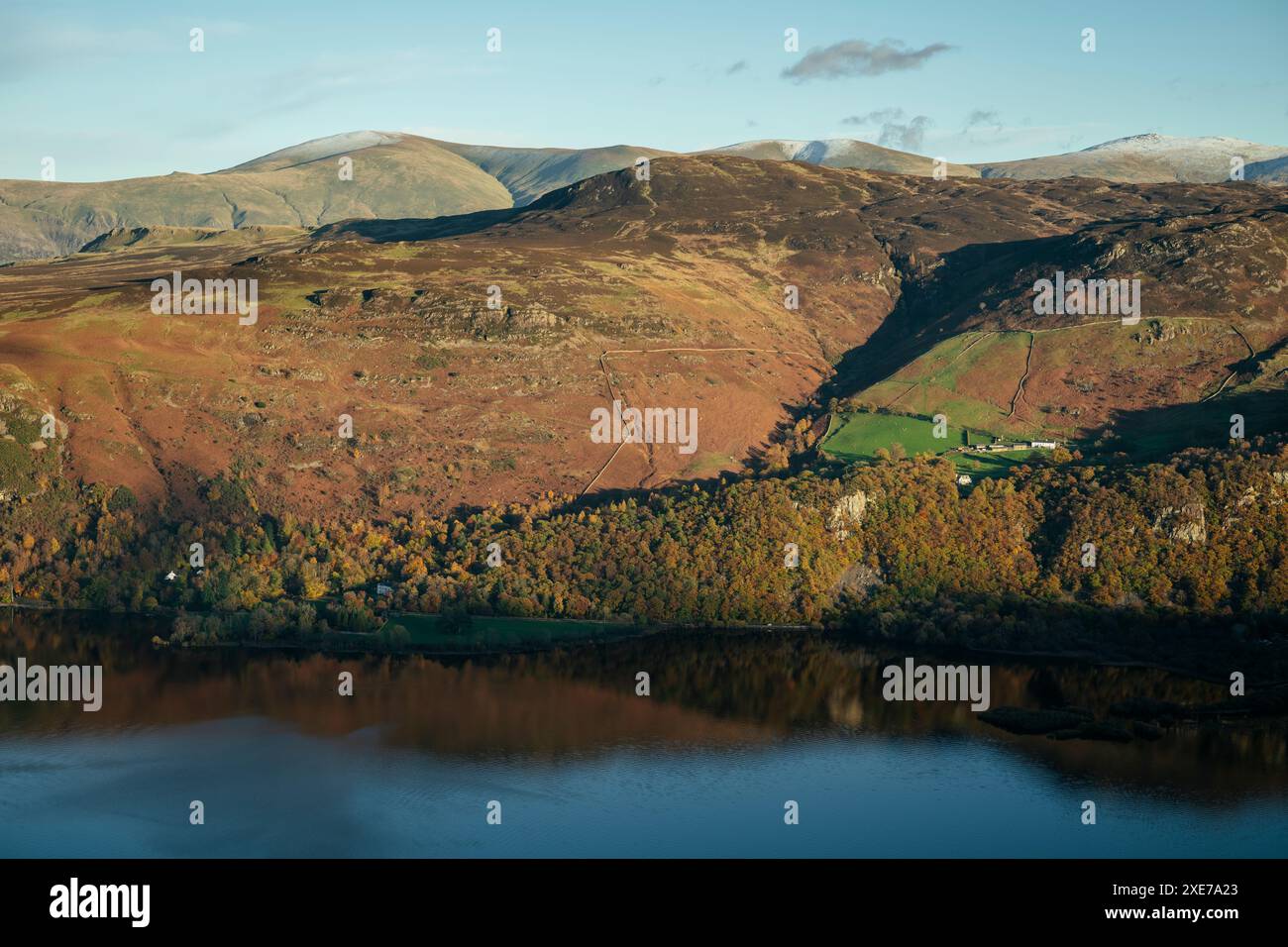 Vue depuis Cat Bells, près de Keswick, Lake District National Park, site du patrimoine mondial de l'UNESCO, Cumbria, Angleterre, Royaume-Uni, Europe Banque D'Images