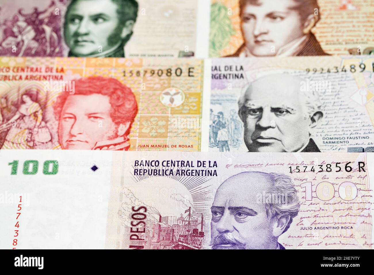 Vieux peso argentin un fond d'entreprise Banque D'Images