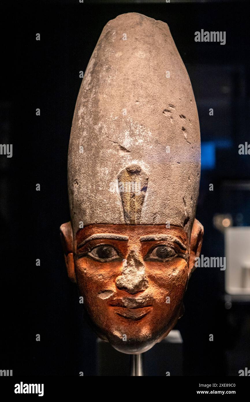 Chef du pharaon Mentuhotep II Banque D'Images