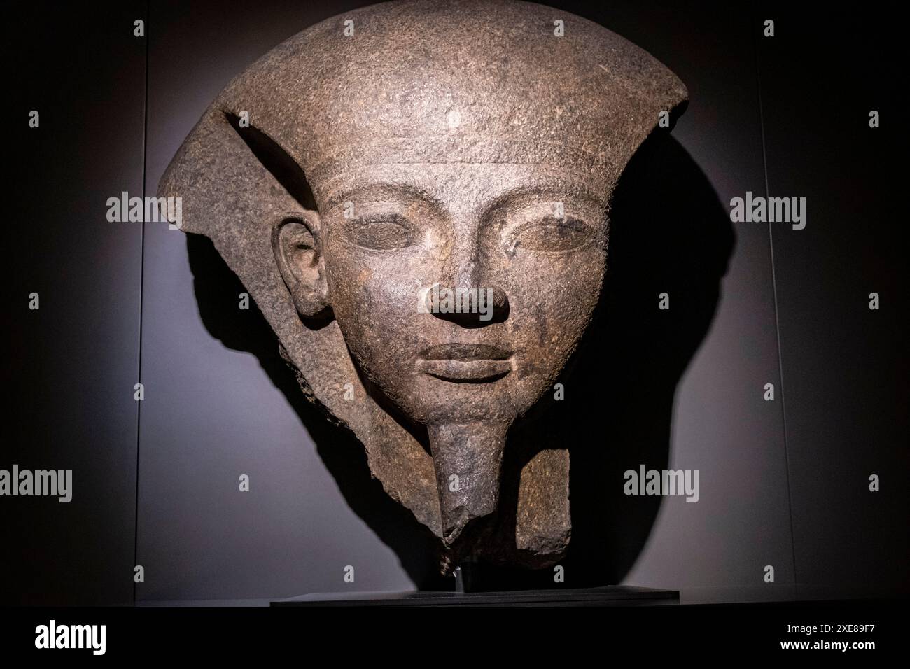 Fragment de la paupière du sarcophage du pharaon Ramsès VI Banque D'Images