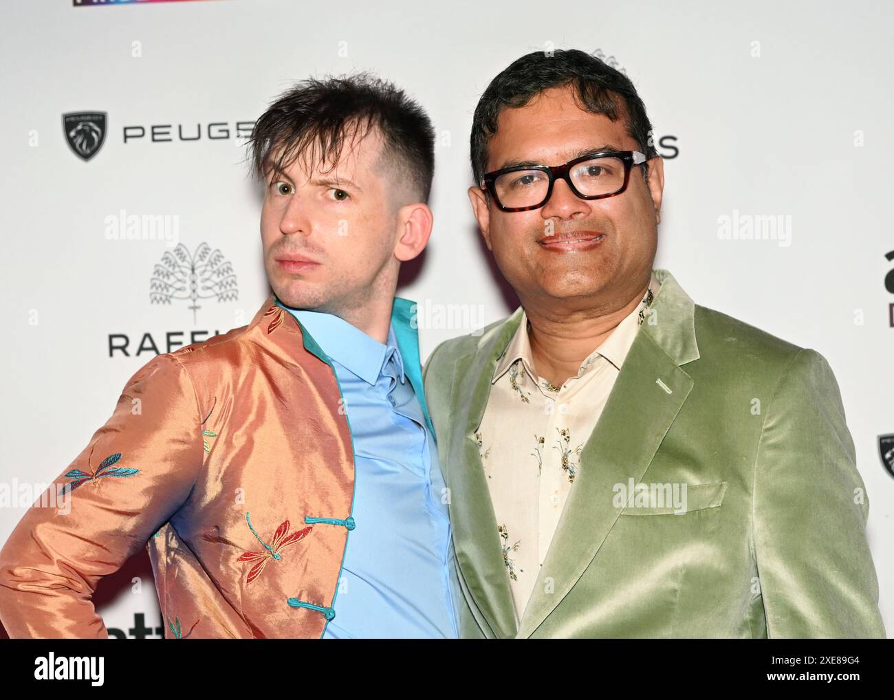 LONDRES, ROYAUME-UNI. 26 juin 2024. Oliver Levy, Paul Sinha assiste aux attitude Pride Awards 2024 au Raffles London, The OWO, Londres, Royaume-Uni. Crédit : Voir Li/Picture Capital/Alamy Live News Banque D'Images