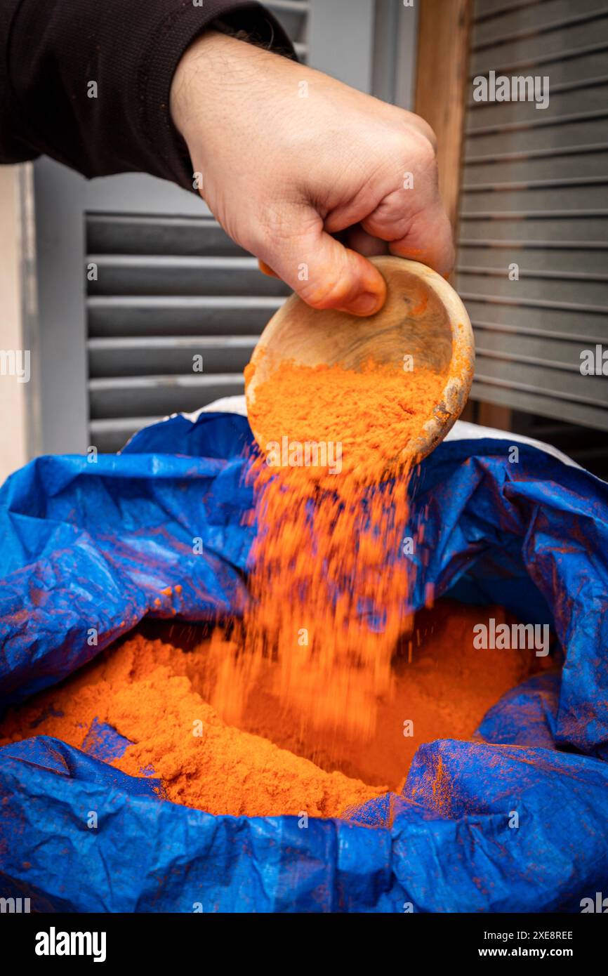 CortÃ­ tapotez le poivre Banque D'Images