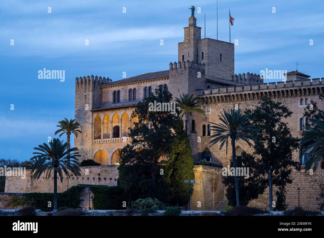 Palais Royal de La Almudaina Banque D'Images