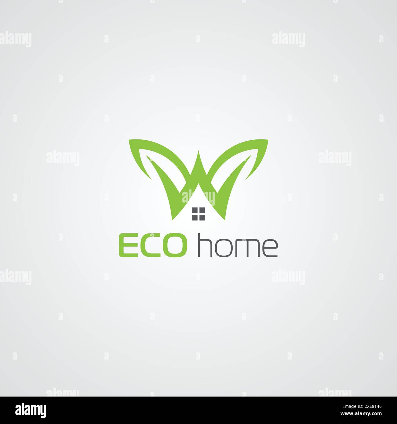 Vecteur de logo ECO Home et Leaf pour votre entreprise, véritable modèle de logo de paysage eastate Illustration de Vecteur