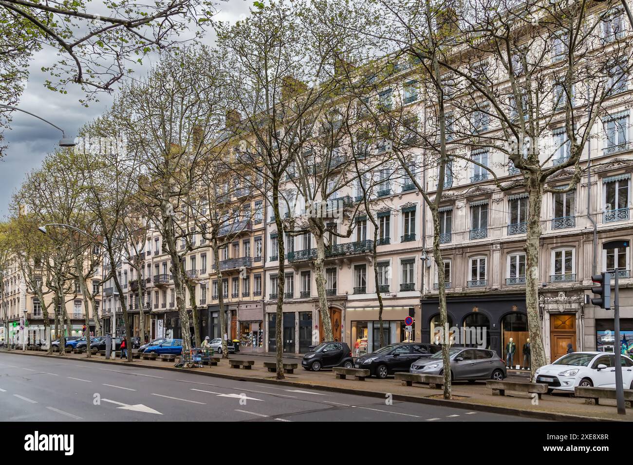 Rue à Lyon, France Banque D'Images