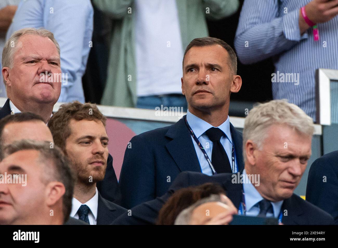 Andriy Shevchenko (Ukraine, Praesident Fußballverband UAF), GER, Ukraine (UKR) vs Belgique (bel), Fussball Europameisterschaft, UEFA EURO 2024, Gruppe E, 3. Spieltag, 26.06.2024 Foto : Eibner-Pressefoto/Michael Memmler Banque D'Images