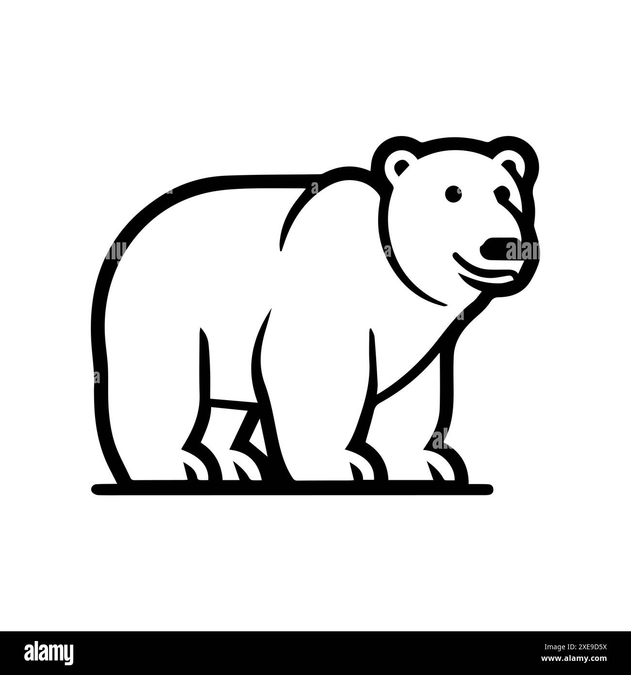 icône d'ours polaire ou symbole de ligne moderne. Dessin au trait vectoriel et conception d'icône avec contour audacieux. Noir et blanc Pixel Perfect symbole minimaliste isolé w Illustration de Vecteur icône d'ours polaire ou symbole de ligne moderne. Dessin au trait vectoriel et conception d'icône avec contour audacieux. Noir et blanc Pixel Perfect symbole minimaliste isolé w Illustration de Vecteur