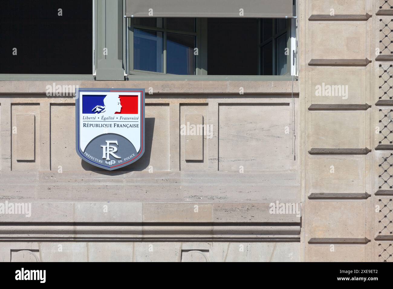 Paris, France - 01 septembre 2016 : la Préfecture de police de Paris est un grand bâtiment situé sur la place Louis Lépine Banque D'Images