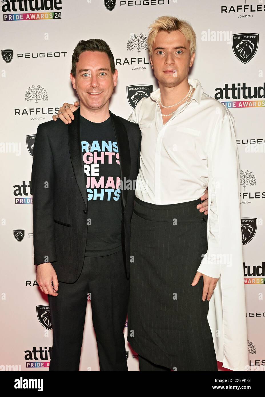 LONDRES, ANGLETERRE. 26 JUIN 2024 : attitude Pride Awards 2024 au Raffles London, The OWO, Londres, Royaume-Uni. Banque D'Images