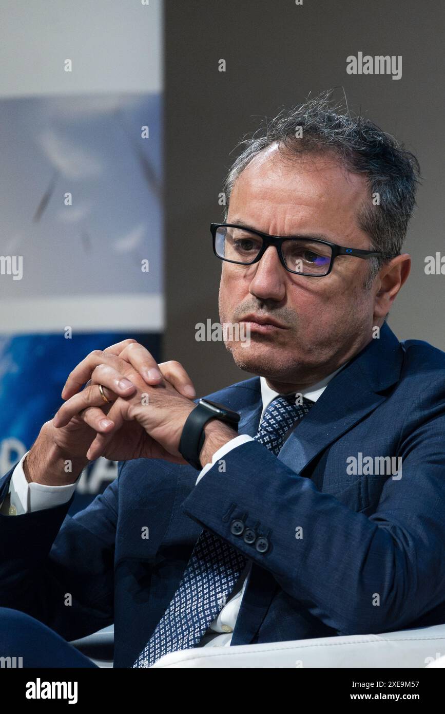 Rome, Italie. Dans la photo Paolo Merli (CEO Erg). UTILISATION ÉDITORIALE UNIQUEMENT ! NON DESTINÉ À UN USAGE COMMERCIAL ! Banque D'Images