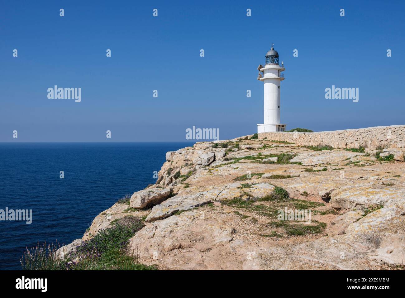 Phare de Cap Barbaria Banque D'Images