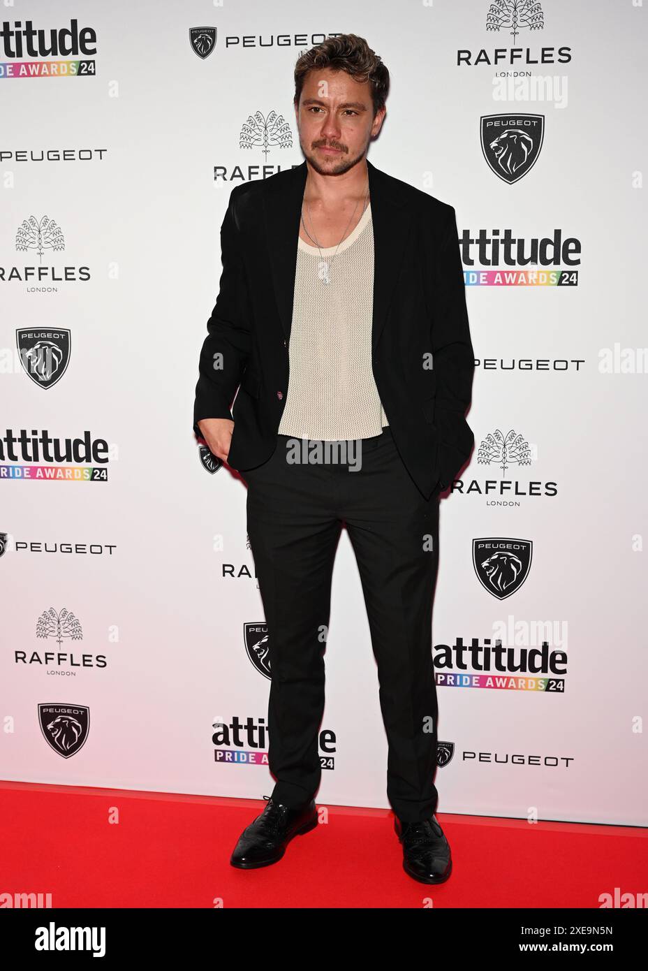 LONDRES, ROYAUME-UNI. 26 juin 2024. Jude Guaitamacchi assiste aux attitude Pride Awards 2024 au Raffles London, The OWO, Londres, Royaume-Uni. Crédit : Voir Li/Picture Capital/Alamy Live News Banque D'Images