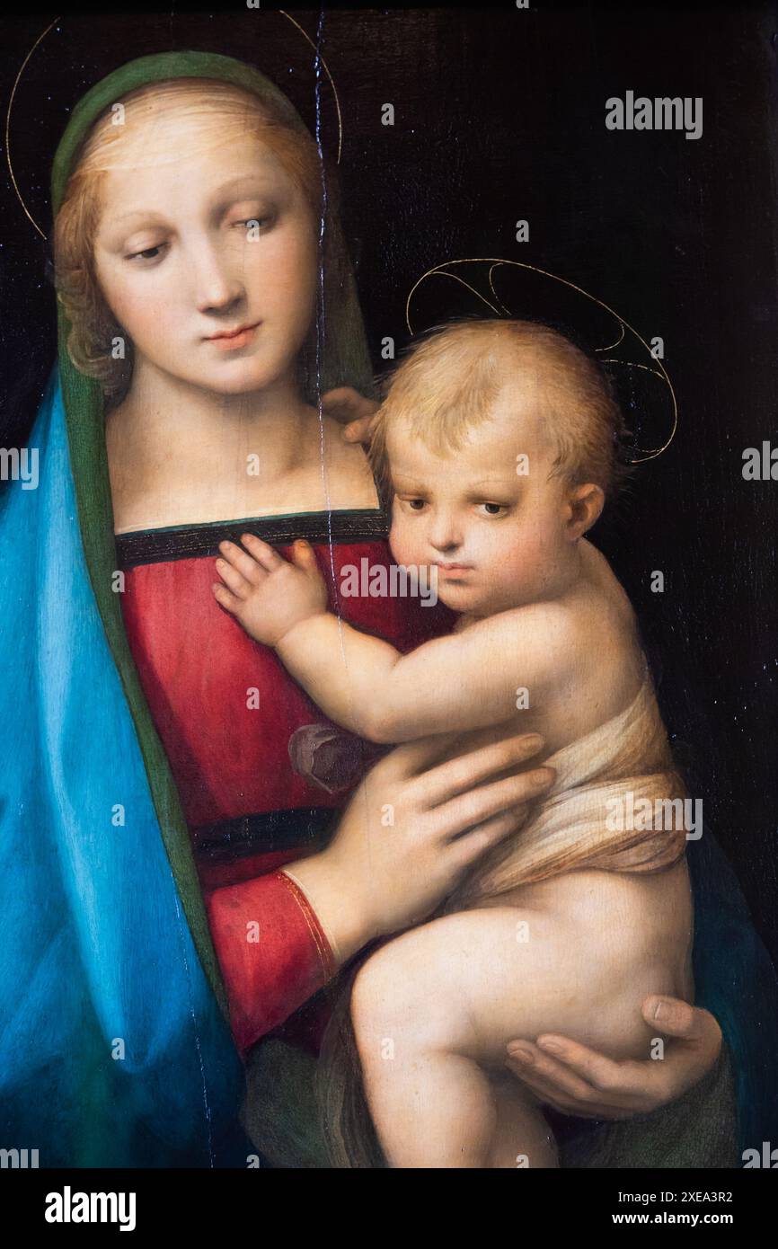 Musée du Palais Pitti, Raffaello Sanzio - Raphaël, peinture de Madonna del Granduca, 1504 Banque D'Images