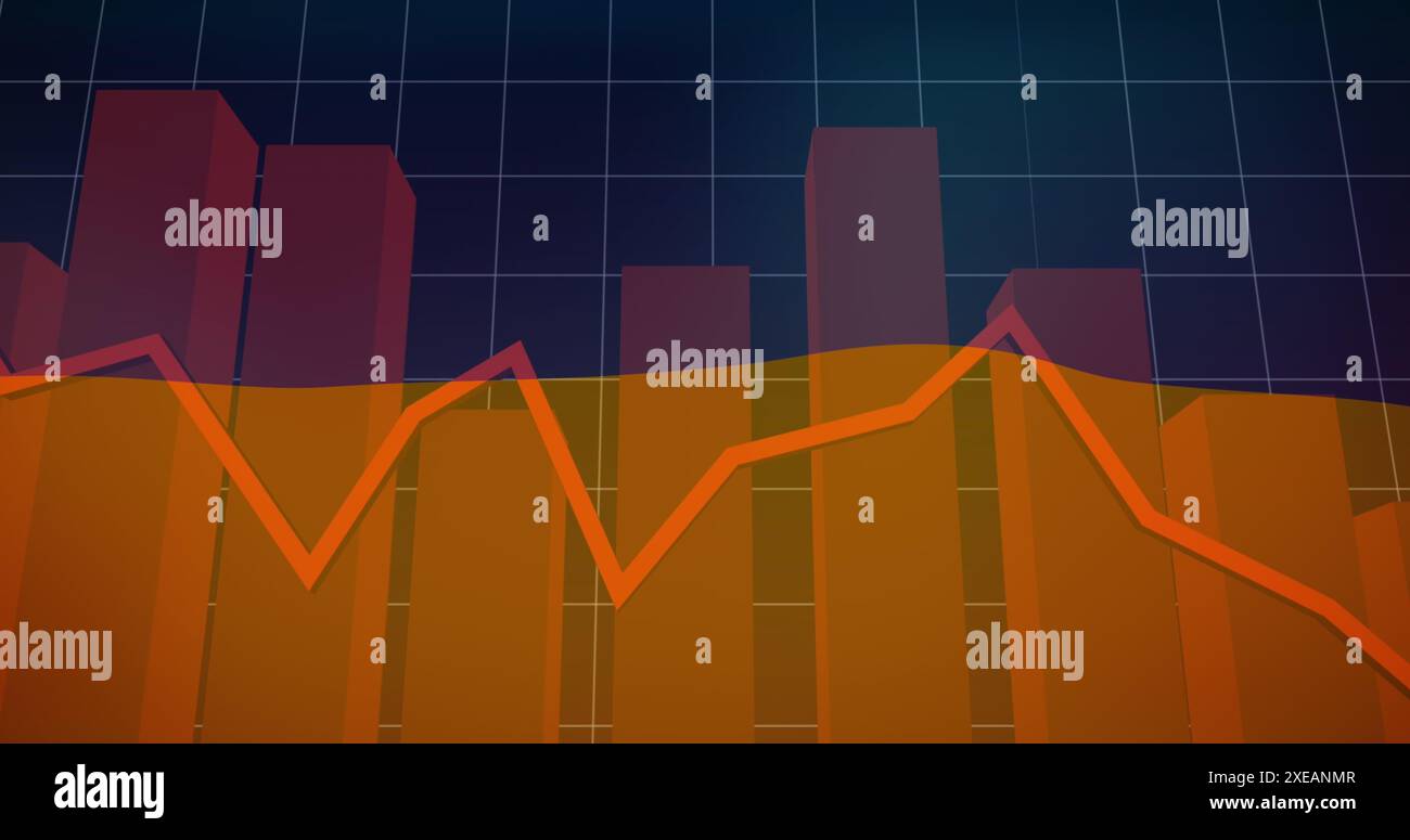 Image du drapeau de l'ukraine sur le traitement des données financières Banque D'Images