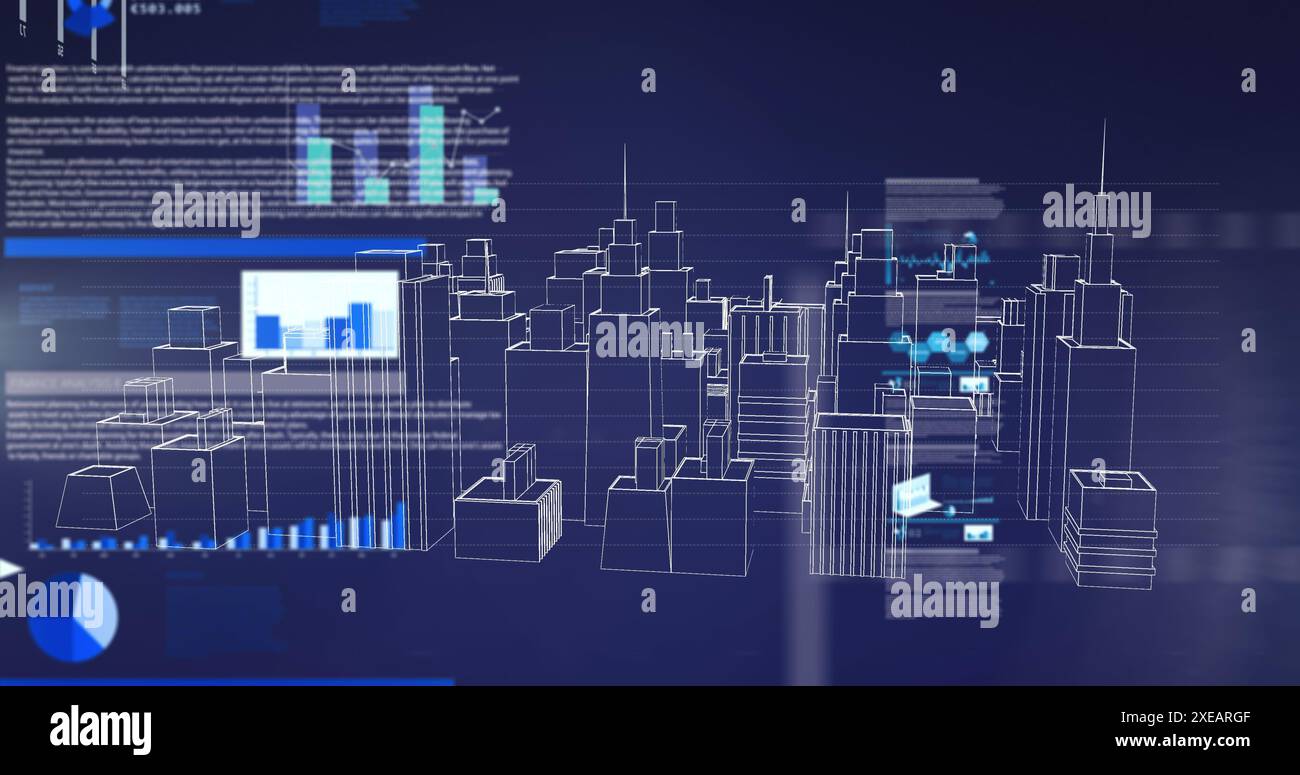 Image du traitement des données et fond noir Banque D'Images