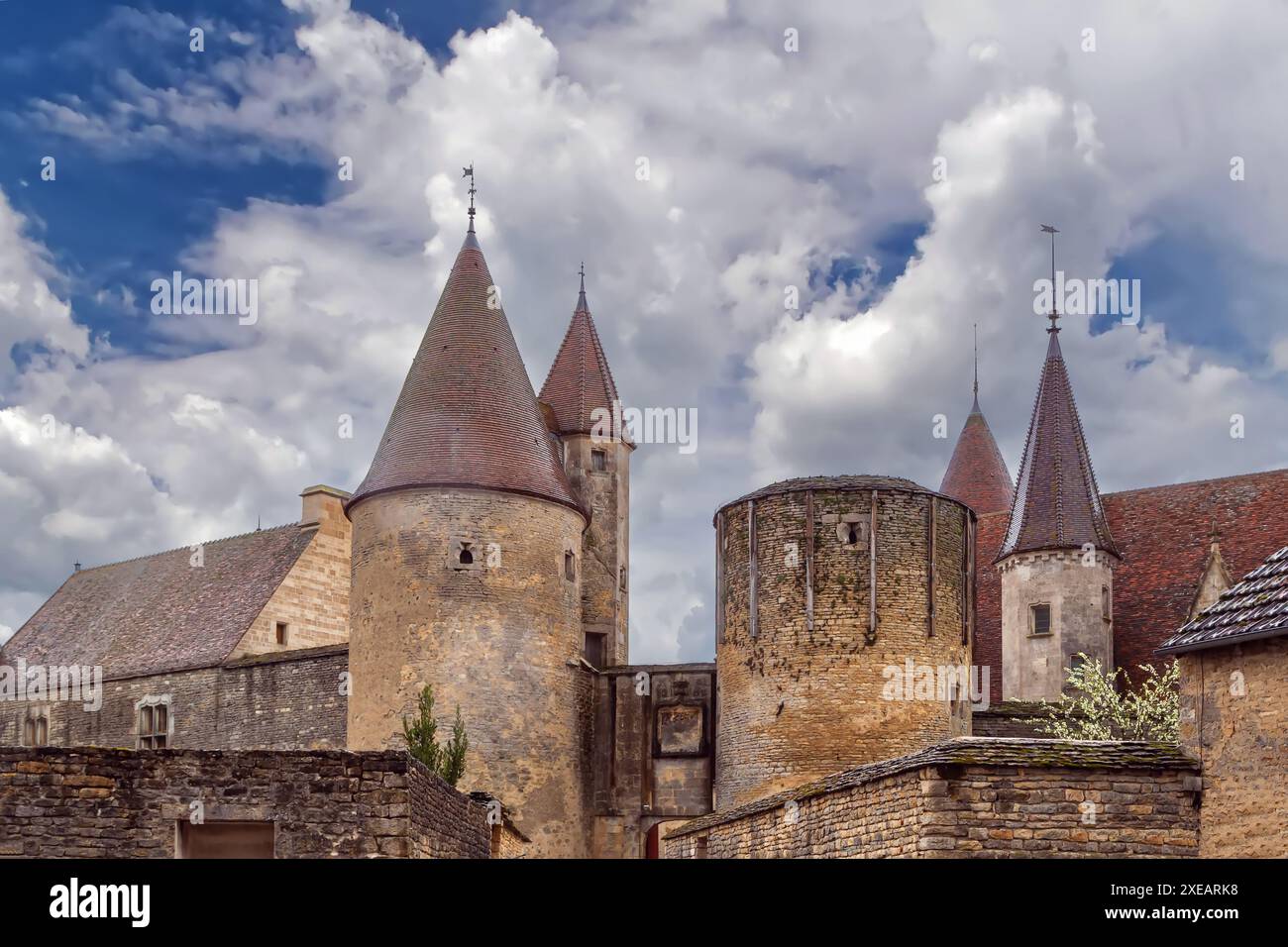 Château de Châteauneuf, France Banque D'Images