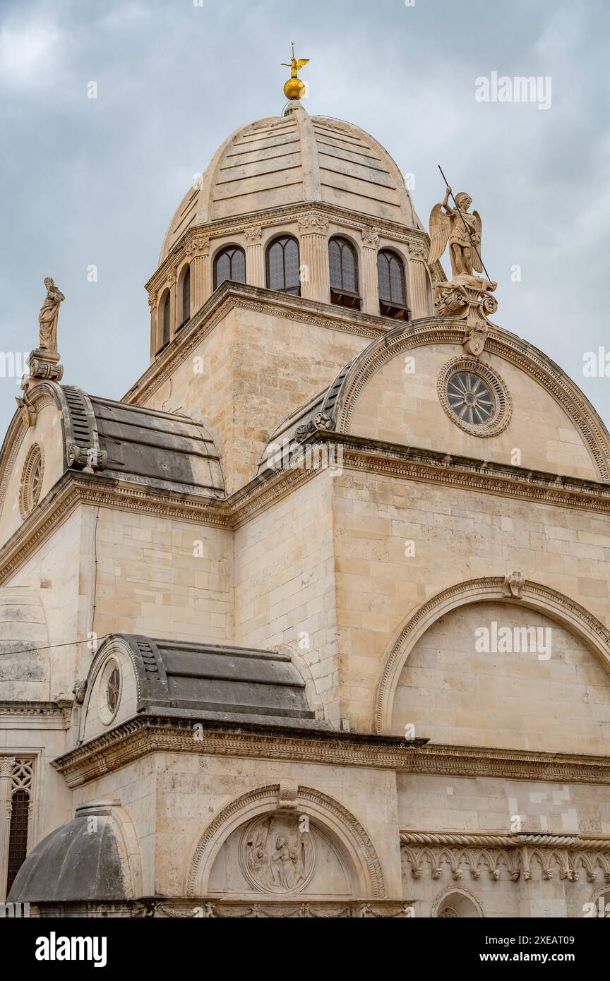 Cathédrale de Saint James à Sibenik Banque D'Images