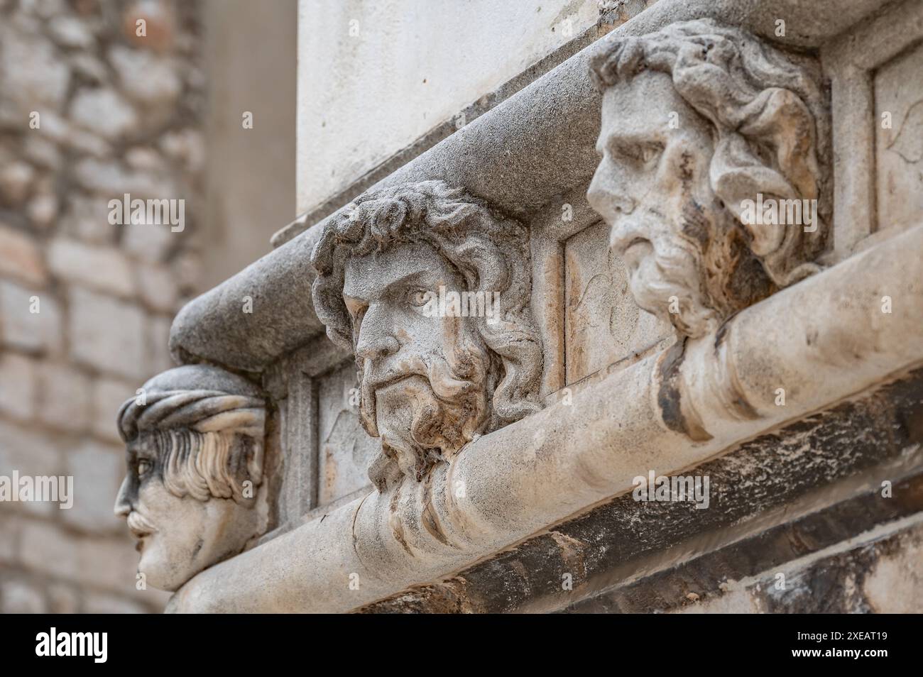 Statue de la cathédrale de Sibenik Banque D'Images