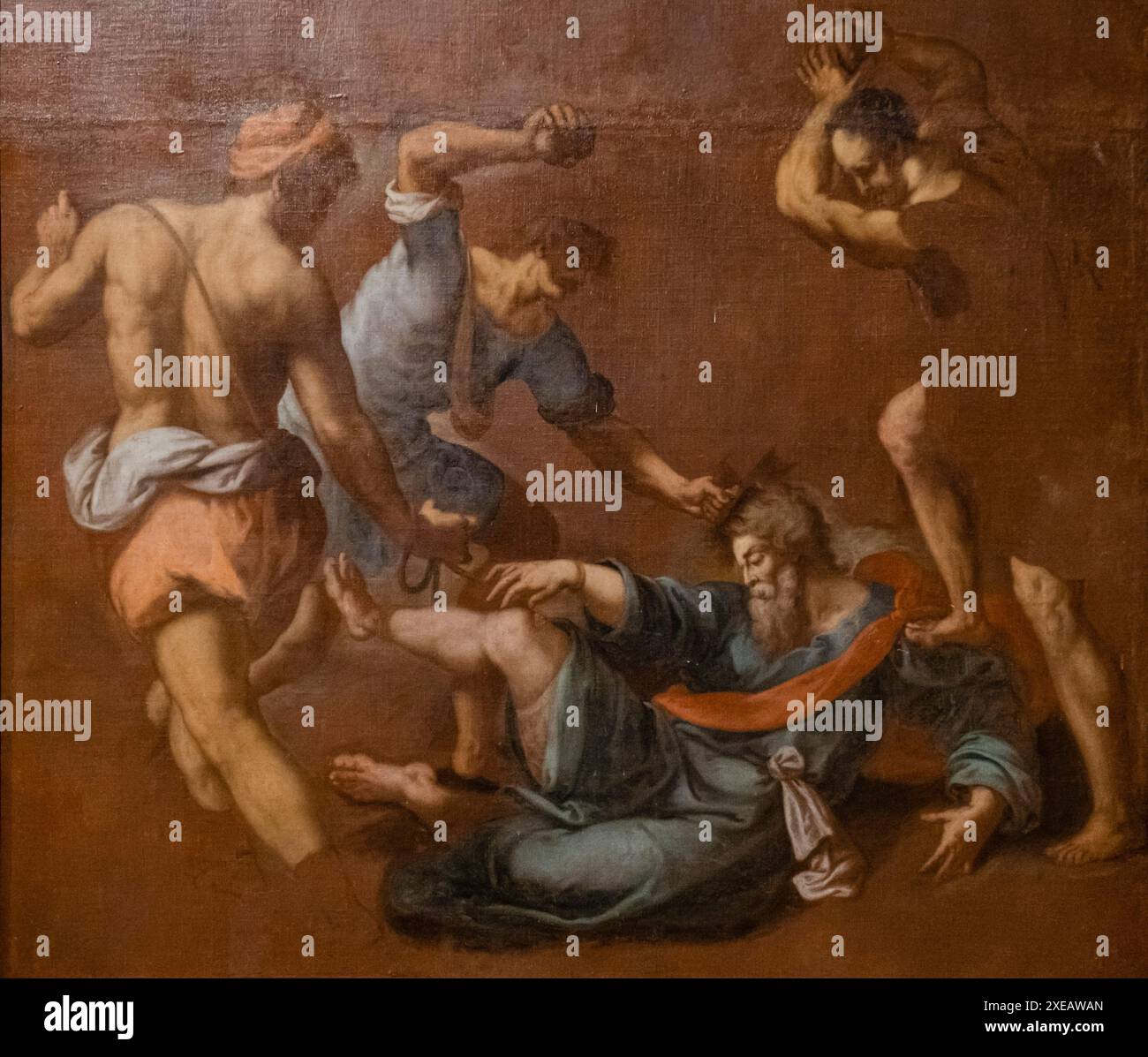 Lapidation de San Esteban Banque D'Images