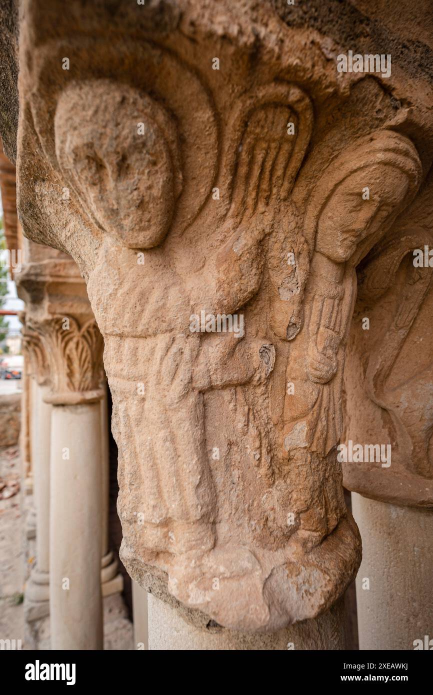 La Vierge Marie et l'Archange Saint Gabriel en position frontale Banque D'Images