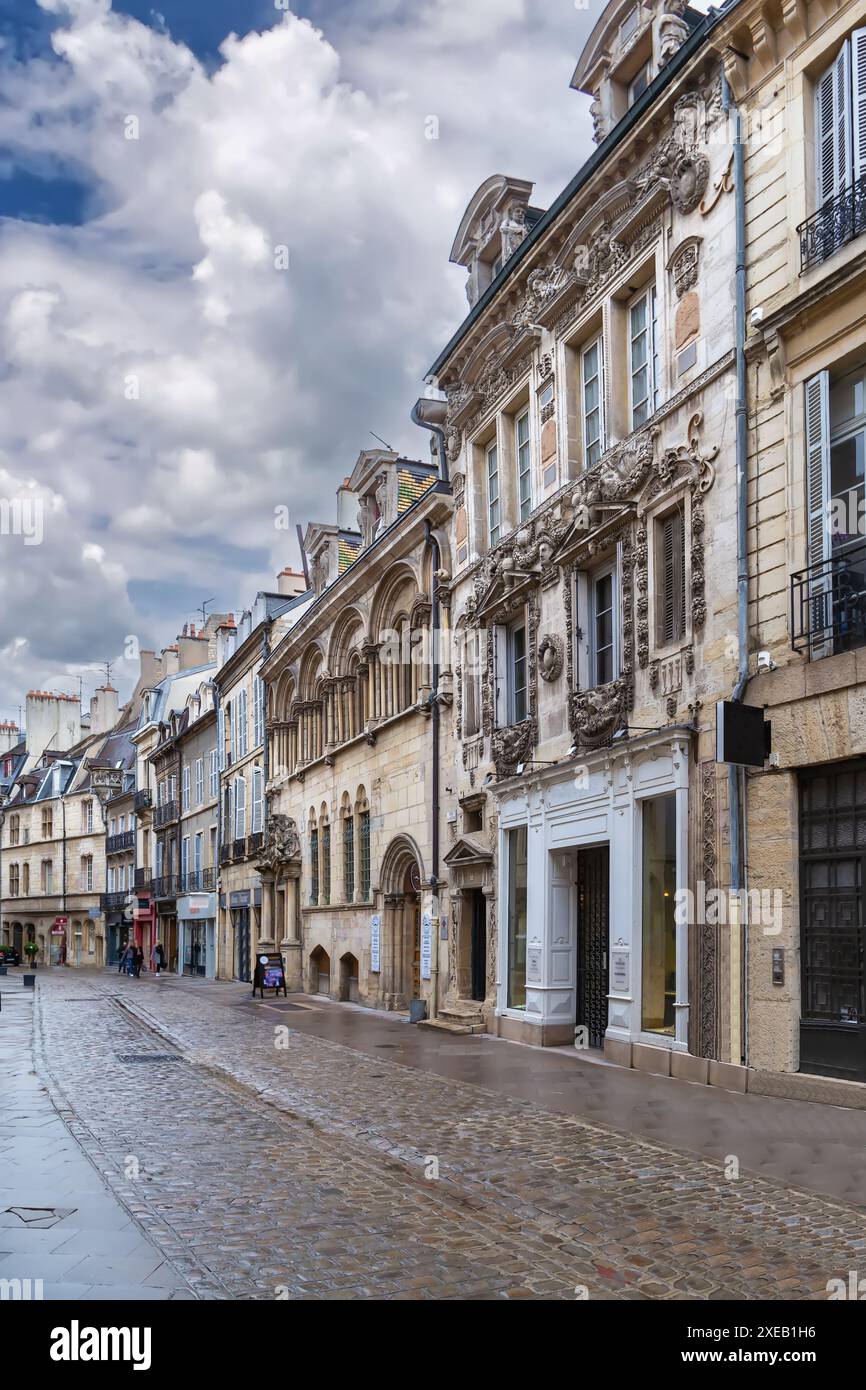 Rue à Dijon, France Banque D'Images