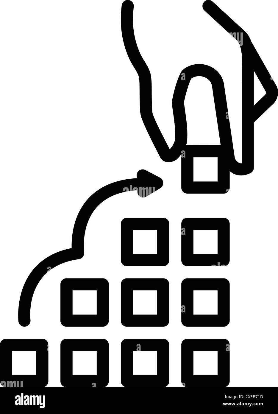 Icône pour fondamental,basique Illustration de Vecteur