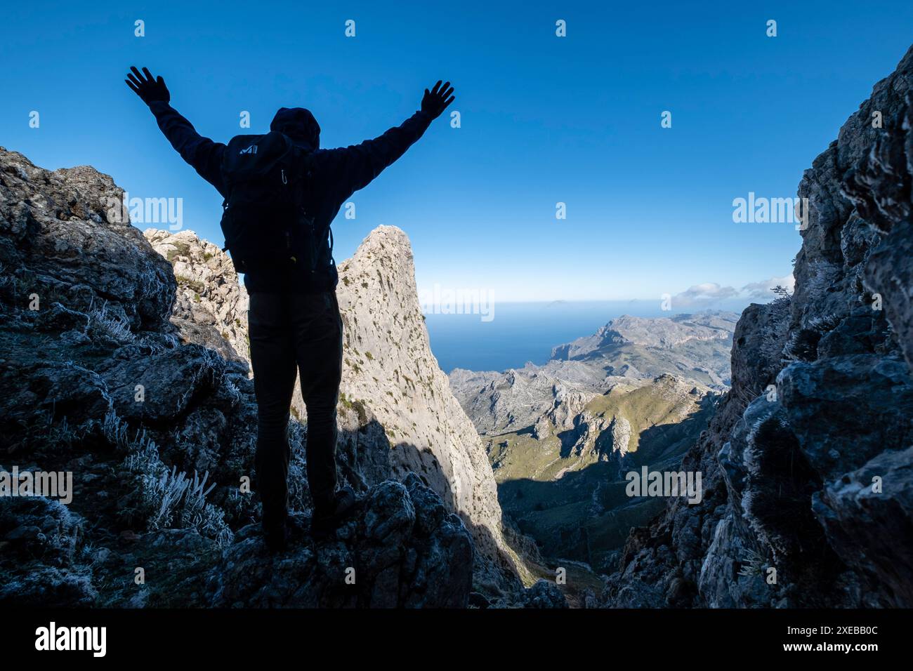 Route directe vers Morro den Pelut Banque D'Images