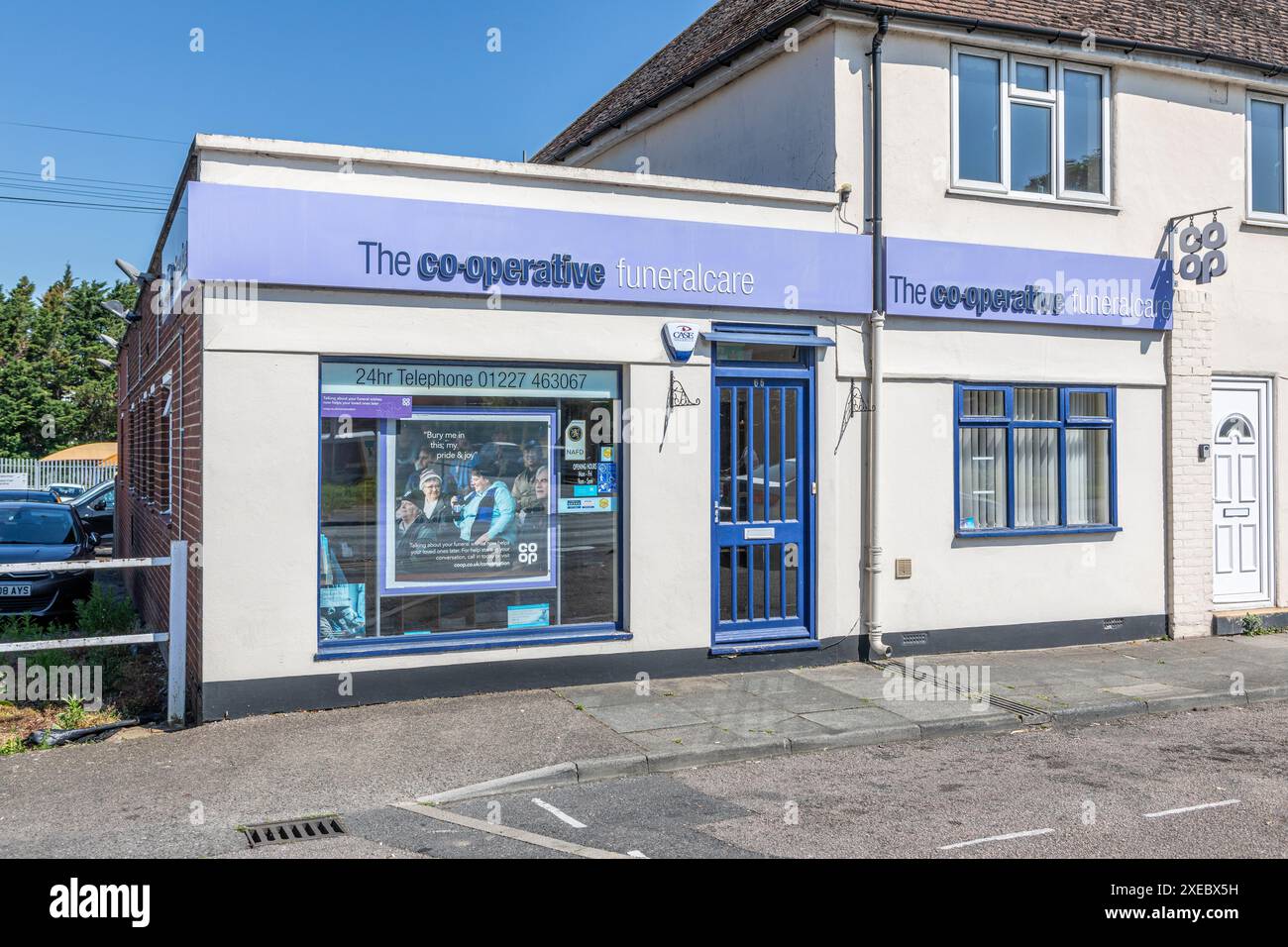 La coopérative funéralcare sur Sturry Road, canterbury Banque D'Images