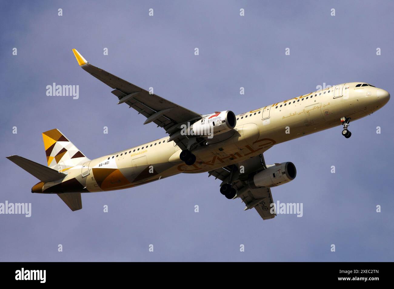 Etihad Airways - Airbus 321-231 - A6-AEI Banque D'Images