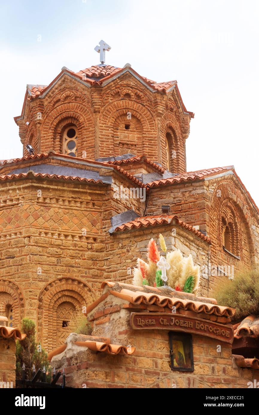 Église Saint John Kaneo, Ohrid, Macédoine du Nord Banque D'Images