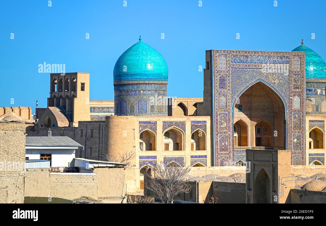 Boukhara, Ouzbékistan, vieille ville historique avec l'architecture ancienne traditionnelle Banque D'Images