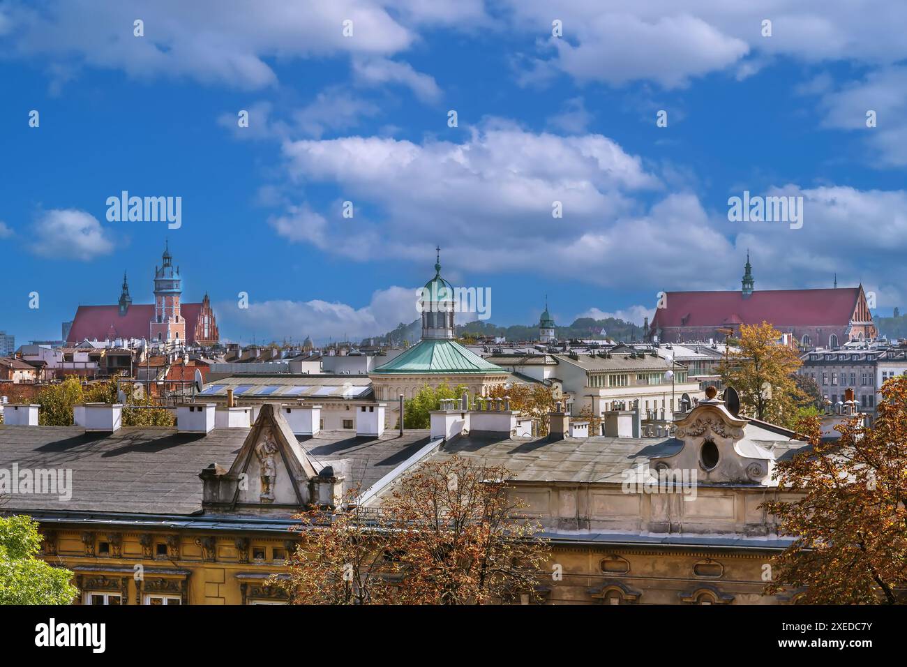 Vue Sur Cracovie, Pologne Banque D'Images