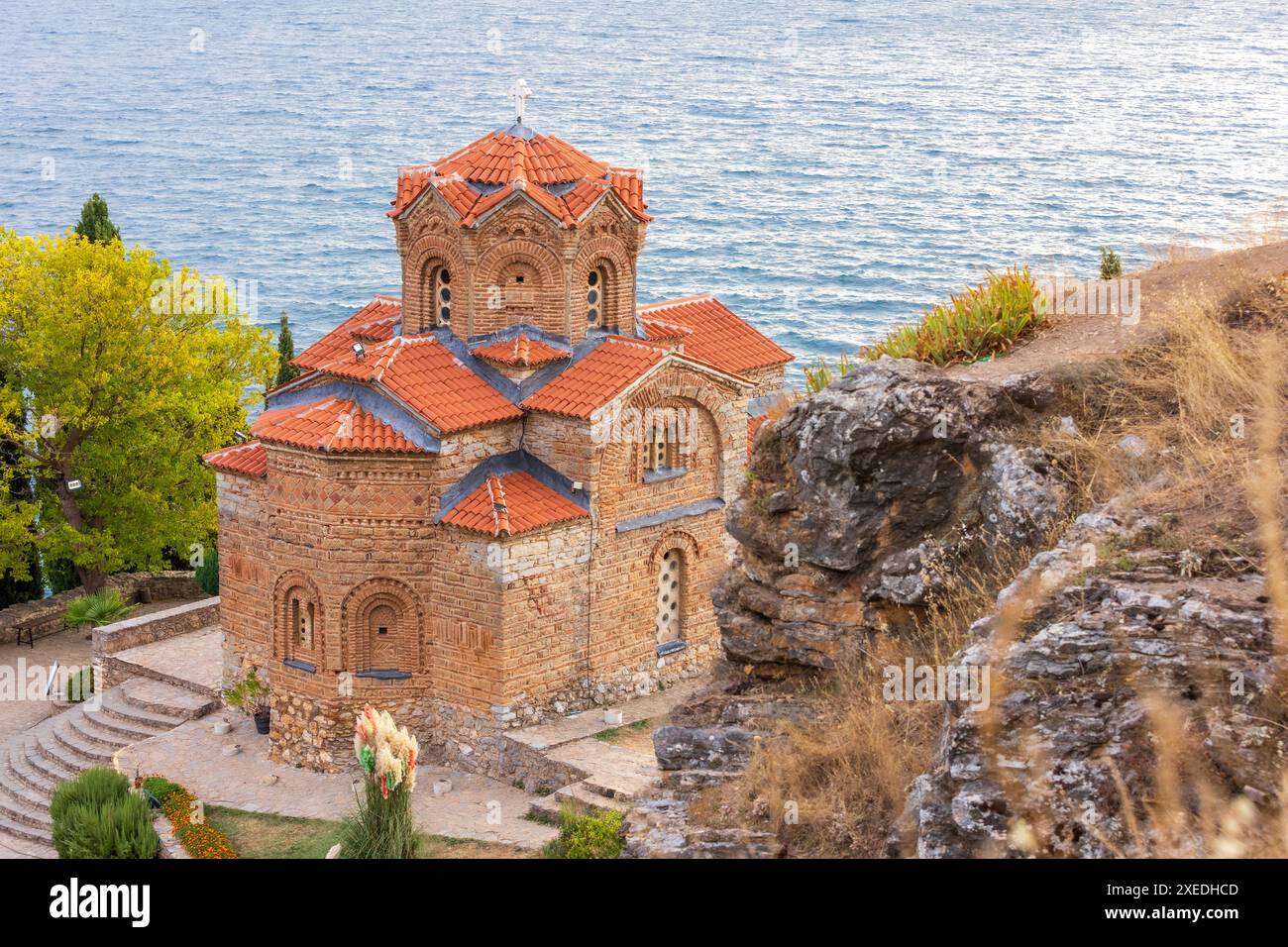 Église Saint John Kaneo, Ohrid, Macédoine du Nord Banque D'Images