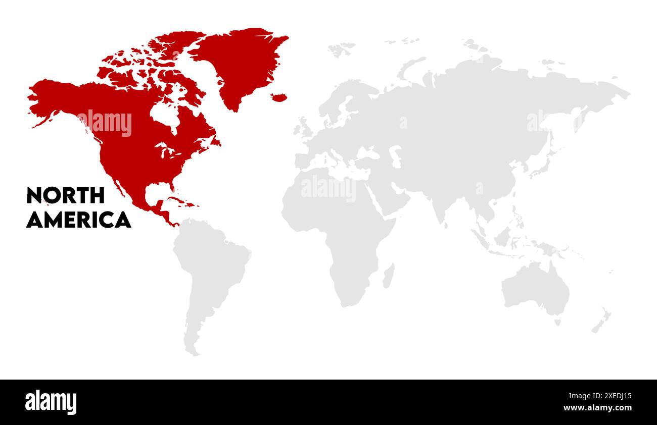 4k carte de l'Amérique du Nord, image de carte du monde, isolé sur fond blanc, Info-graphique, Terre plate, globe, icône de carte du monde. Voyagez dans le monde entier Illustration de Vecteur