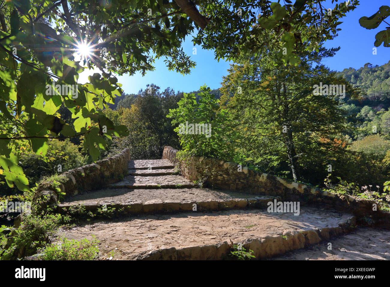 Le Pont des Tuves ou pont des Gabres sur la siagne dans l'arrière pays de la Côte d'Azur Banque D'Images