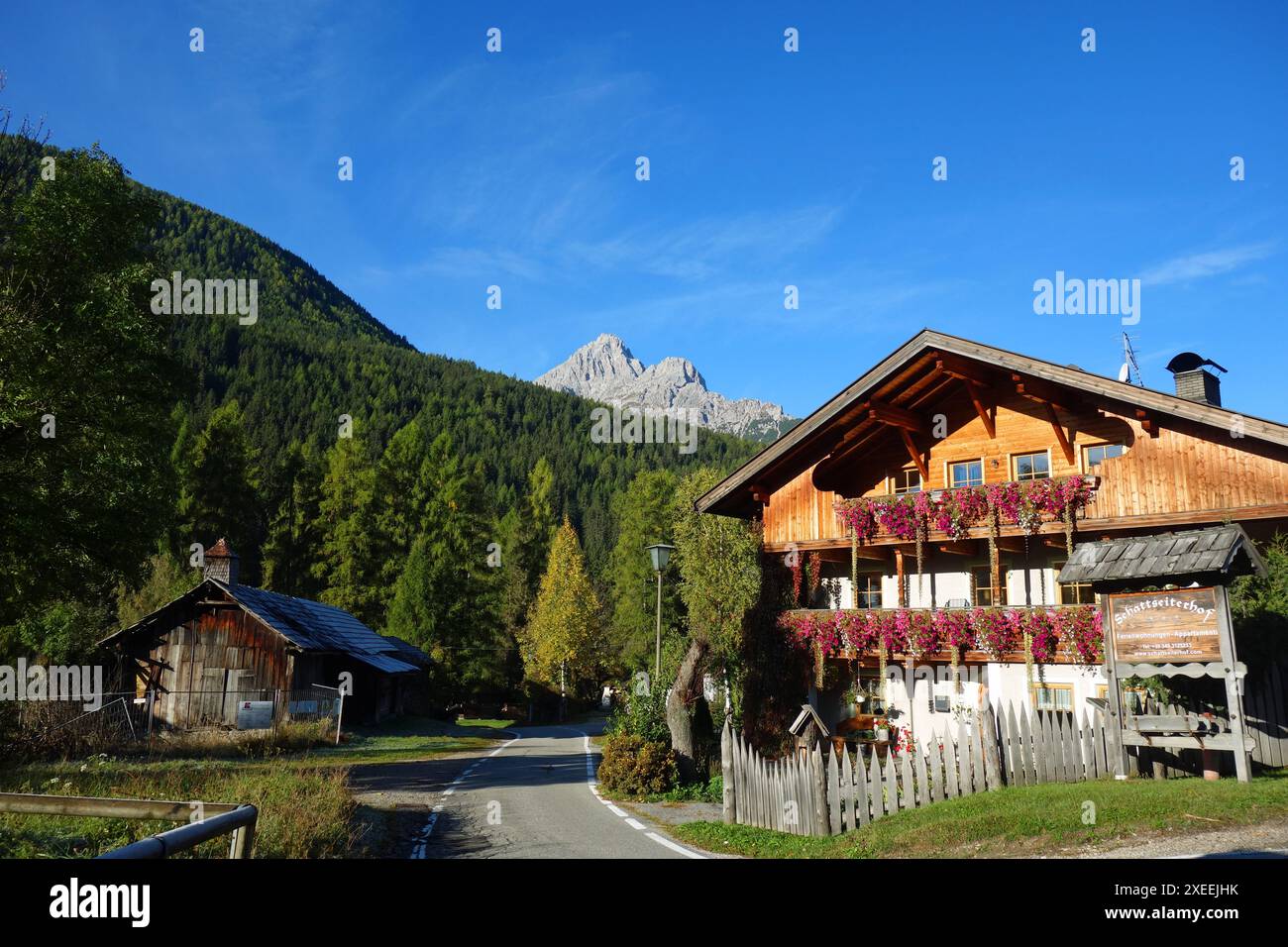 Sesto dans le Tyrol du Sud, Italie Banque D'Images