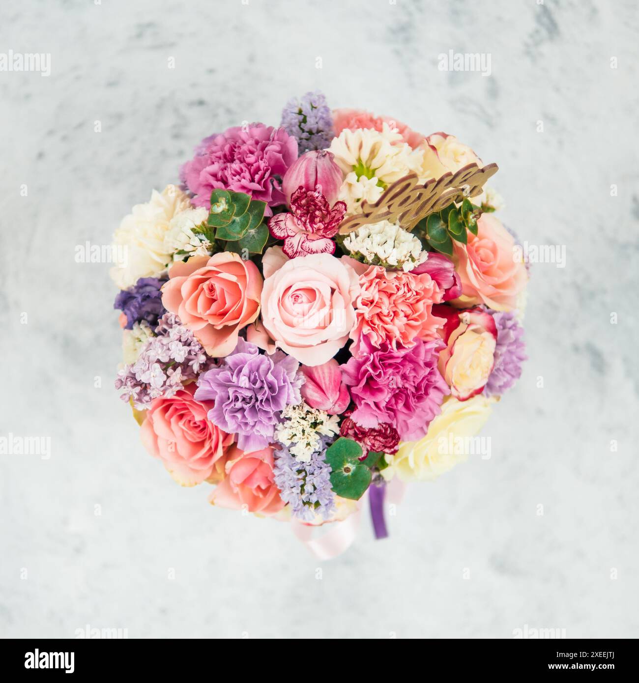 Magnifique bouquet, fleurs différentes Banque D'Images