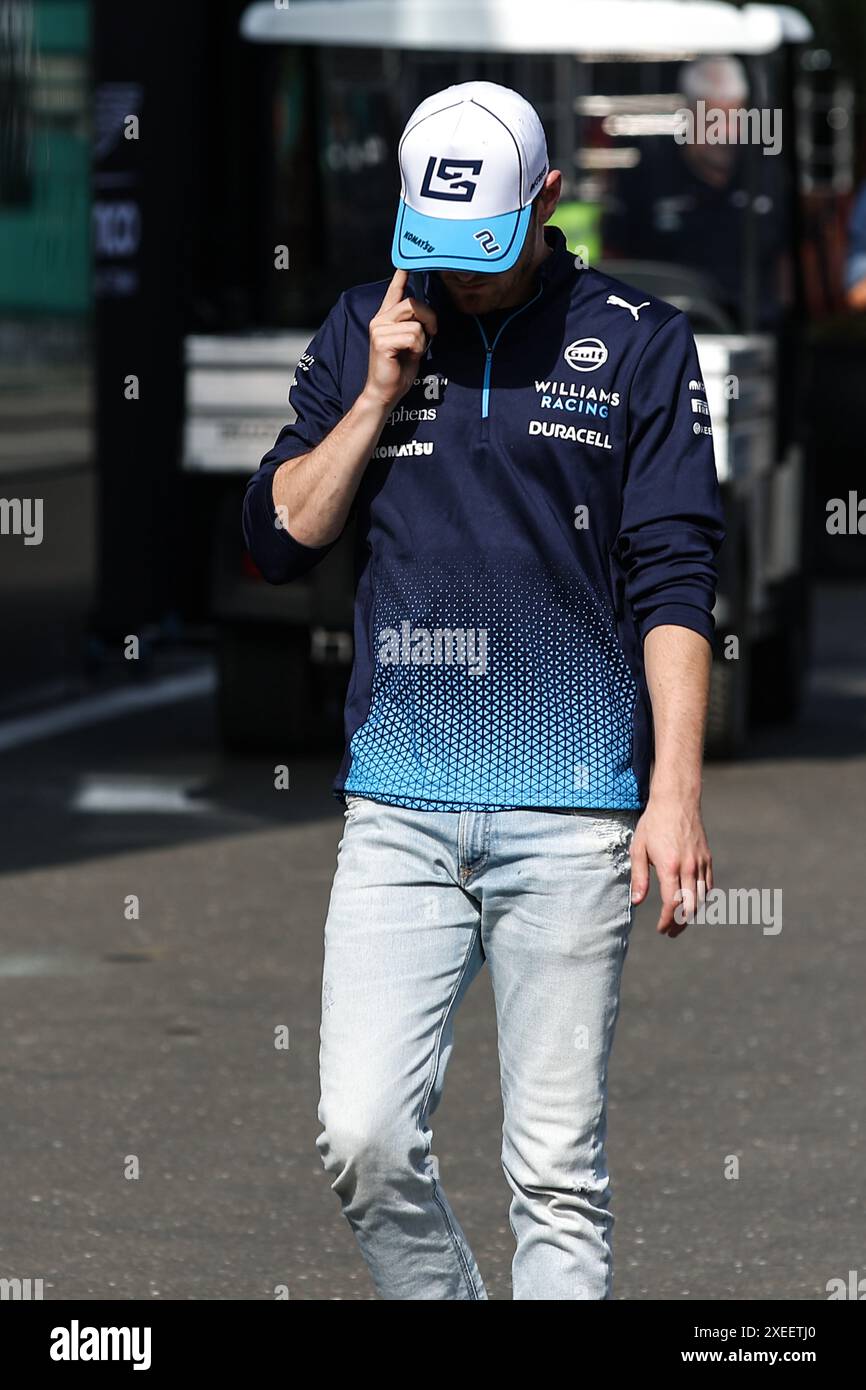 SARGEANT Logan (usa), Williams Racing FW46, portrait lors du Grand Prix d'Autriche de formule 1 Qatar Airways 2024, 11ème manche du Championnat du monde de formule 1 2024 du 28 au 30 juin 2024 sur le Red Bull Ring, à Spielberg, Autriche Banque D'Images
