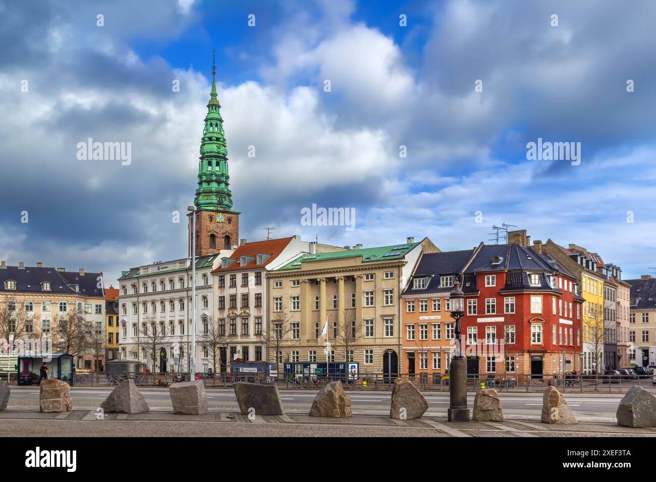 Rue de Copenhague, Danemark Banque D'Images