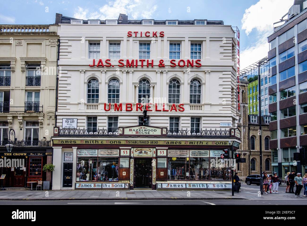 James Smiths & sons, magasin de parapluies, 53 New Oxford Street, Londres Banque D'Images