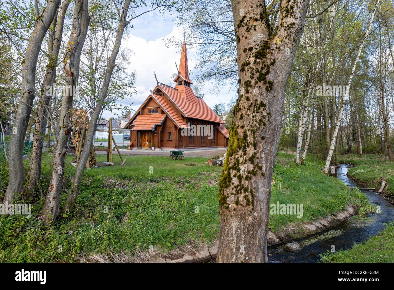 Photos de l'église Stiege dans le Harz Selketal Selketalstieg Banque D'Images