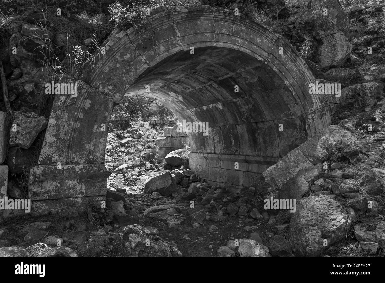 ruines de la ville historique d'olympos Banque D'Images