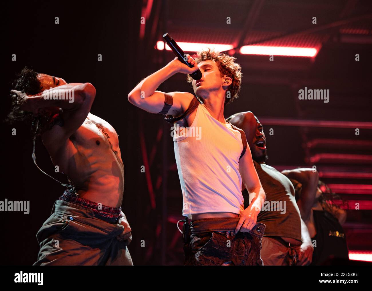Londres, Royaume-Uni. 27 juin 2024. La fierté vient tôt à Wembley avec une performance passionnante de Troye Sivan. Cristina Massei/Alamy Live News Banque D'Images